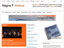 Tablet Screenshot of magnefarchive.com